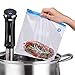 ACRATO Sous Vide Bags 10 Reusable Vacuum Food Storage Bags 2 and 2 Sous Vide Bag Clip Practical for Food Storage