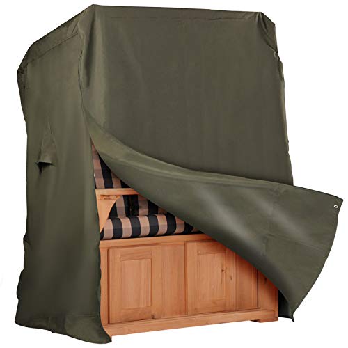 Strandkorb Hanse Schutzhülle Winterfest aus 600 D Oxford Gewebe mit extra flexiblem Klettverschluss, Premium…