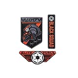 Star Wars Tie Fighter Embroidered Patch Set Black