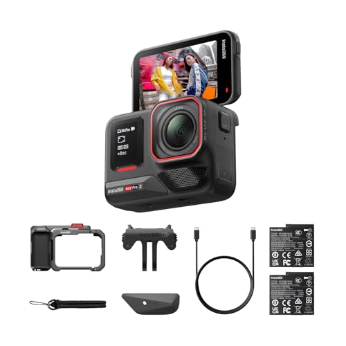 Insta360 Ace Pro 2 Xplorer Bundle Schiefergrau - 8K Action-Cam, Doppel-Akku