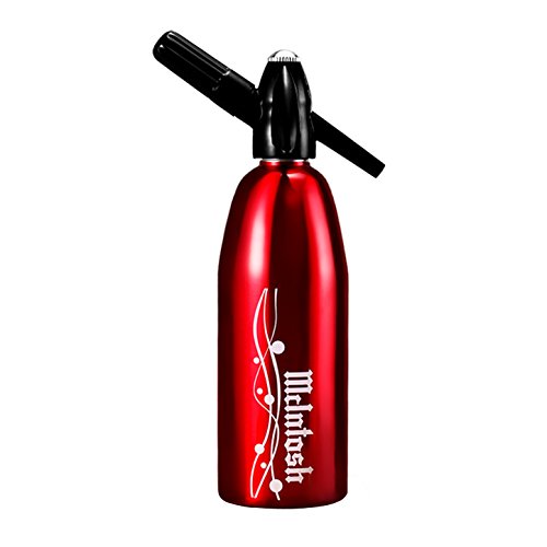McIntosh Soda Siphon 1 Liter Fresh Healthful Stainless Steel (Red)