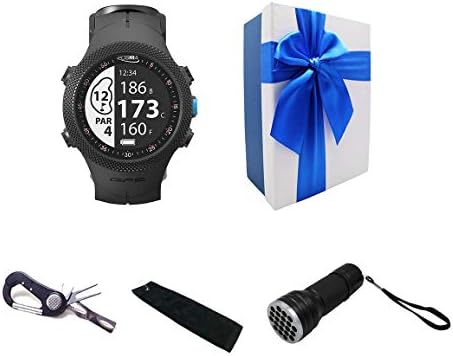 POSMA GS-GB3A Golf Triathlon Multi Sport GPS Watch Range Finder Deluxe Gift Set with 5-in-1 Divot Tool Golf Towel and 21 LED UV Ball Finder Torch Included Elegant Gift Box POSMA GS-GB3A Golf Triathlon Multi Sport GPS Watch Range Finder Deluxe Gift Set with 5-in-1 Divot Tool Golf Towel and 21 LED UV Ball Finder Torch Included Elegant Gift Box