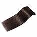 S-noilite Clip in Hair Extensions Real Human Hair, 16 Inch 90g 8pcs Human Hair Extensions Clip In Human Hair, Dark Brown Hair Extensions Clip In Remy Human Hair Extensions #2