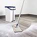 Kitchen Home Mop and Bucket - Self Cleaning Flat Mop with Bucket Wringer and 2 Reusable Microfiber Mop Pads for Wet and Dry Mopping on All Surfaces
