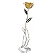 zjchao 24K Yellow Rose for Her, Eternal Eternity Love Real Gold Plated Rose Flower, Romantic Present for Wife, Girlfriend, Anniversary, Parting, Apologize (Yellow)