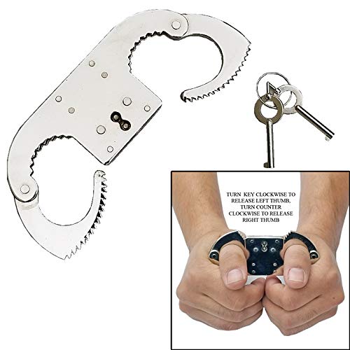 Ace Martial Arts Professional Steel Police Thumbcuffs - Thumb Cuffs