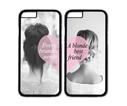 Best Friends Forever couple case,Every brunette needs a blonde best friend Danielcase-TPU couple case for iPhone 6(4.7-Inch) personalized case cover-5 colors available
