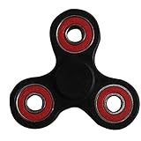 Xinyuanweiye Tri-Spinner Fidget Toy 3D Printing Ceramic Bearing EDC Focus Toy for Killing Time (Black 1)