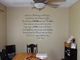 All That Is Gold Does Not Glitter Tolkien Vinyl Wall Decal