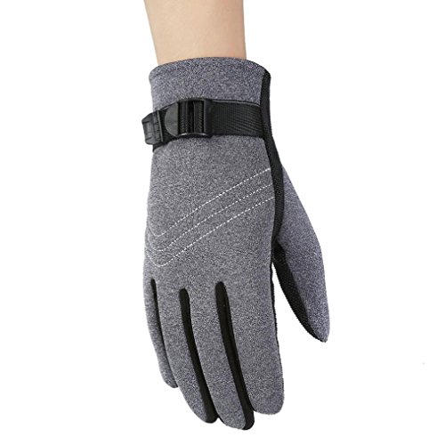 Hot Sale! Clearance!Todaies Men Men Warm Winter Motorcycle Ski Snow Snowboard Anti Slip Gloves (Free Size, Gray)