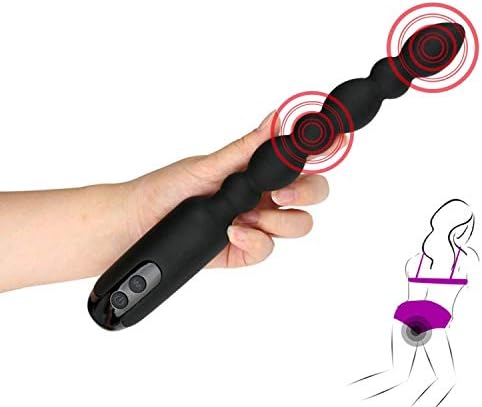 Vibrador Blockage P-Lug Waterproof Black 20 Mode Silicone Blockage Funny Toy for Men Blockage Vibrador Blockage P-Lug Exciting Funny Product for Women