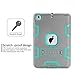 TOPSKY 3296937 Three Layer Defender Full Body Protective Case Cover for iPad Mini, Mini 2, Mini 3, Mini Retina Bundle Grey, Green­