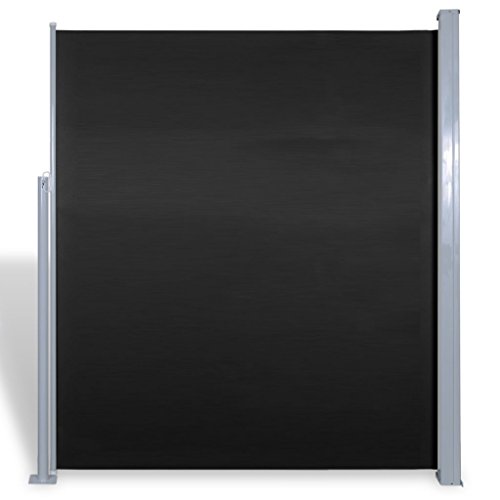 Festnight Patio Garden Terrace Side Awning, 63″x 118″, Black