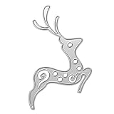 Whitelotous Cutting Dies Stencil Metal Mould for DIY Scrapbook Album Paper Card (Reindeer)