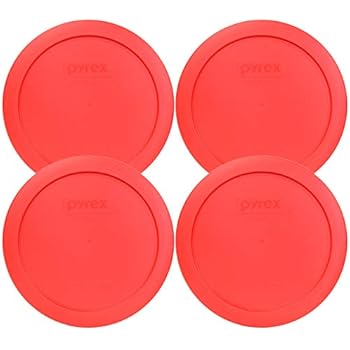 Pyrex 7201-PC Round Red 6.5