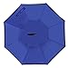 Newsight Reverse Umbrella, Double Layer Inverted Umbrella Upside Down, Self Stand, C Shape Handle, Inverse Inside Out Folding for Car, Windproof, Waterproof, Sun Protective (Blue)