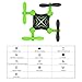 Metakoo Mini Drone WiFi FPV Drone with HD Camera 0.3MP Headless Mode 3D Flip One-key Taking-off & Landing 6-Axis Gyro 2.4GHz RC Quadcotper - Green