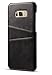 Galaxy Note 8 Cow Leather Case,Superstart Luxury Classical Soft Comfortable Slim Credit Card Slot Back Full Body Leather Wallet Case for Samsung Galaxy Note 8--Black