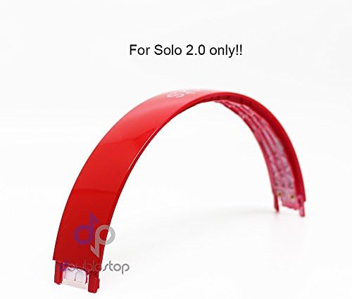 doublestop Red Color Replacement Headband top parts for Monster Beats by Dre Solo 2.0 repair part