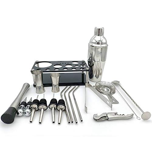 Peng sounded Cocktail-Barkeeper-Set, 20-teilig, Boston Shaker, Mixer, Barzubehör für Zuhause und Bar, Bar-Werkzeuge für… – Bild 6