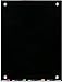 Audio-Visual Direct Black Glass Dry-Erase Board Set - 3' x 2' - Includes Hardware & Marker Tray (Non-Magnetic)