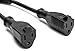 Melca Outlet Splitter Short Extension - 3 Power Cord Pack