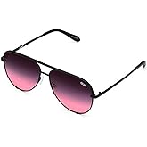 QUAY - High Key Extra Large Sunglasses for Men & Women, Aviator Lenses with UV Protection, Oversized Sunglass