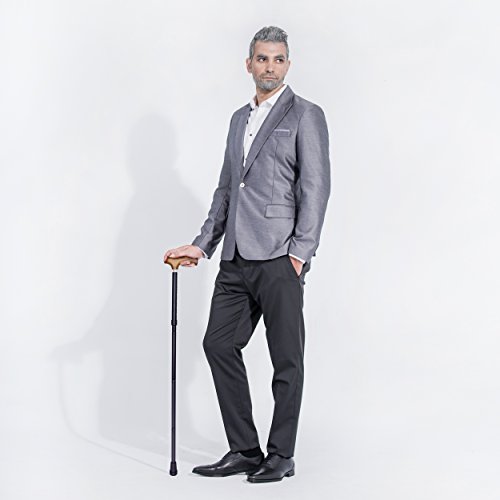 image for Ez2care Gratia Folding Cane, Luxury Walking Stick Mobility Aid with Ca