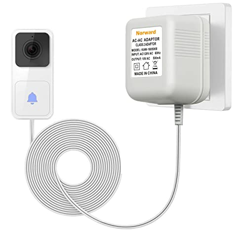 Doorbell Transformer 19.7 ft Extension Cabel 18V500mA doorbell Power