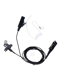 Trido Covert Tubo acústico Auricular de dos cables Auricular Micrófono PTT para Motorola Radio XPR3500 XPR3000 XPR3300 XPR3300e XPR3500e walkie Talkie