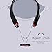 Matone Bluetooth Headphones Wireless Neckband Bluetooth Headset with Mic Sweatproof In-ear Sports Earbuds Bass Noise Cancelling Magnetic Earphones for iPhone 7 Plus Smartphone-8Hrs Play Time (Black)