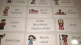 23 laminated Preschool Daily Routines Flashcards. Child educational learning activity. A Handmade teacher resource.