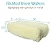 Vive Mobility Knee Walker Pad Cover - Plush Synthetic Faux Sheepskin Scooter Cushion - Accessory for Knee Roller - Leg Cart Improves Comfort During Injury (Off-White)