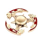 Staron Fidget Hand Spinner Toy, EDC Adult Kids Chinese Style Finger Anti-Stress Tri Fidget Finger Triangle Toys Helps Focus,Stress,Anxiety,Boredom (A)