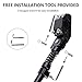LELEKEY Bike Kickstand Aluminum Alloy Adjustable Height Bicycle Kickstand Single Leg Side Rear Mount Non Slip Bike Kick Stand for Most 20