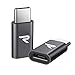 RAMPOW Micro USB to USB C Adapters [2-Pack, 5V/2.4A] - USB Type C Adapter - USB C Male to Micro USB Female Converter for MacBook Pro/Air, Samsung Galaxy S8/S9/S10/S20, LG, Moto - Space Gray