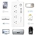 Smart Power Strip,ChiHope WiFi Surge Protector, 4-Outlets 4-USB Ports Compatible with Alexa,Google Home.