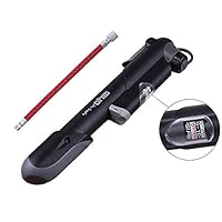 doublesmt Mini Portable Cycling Scooter Tires Pump Tires Inflator with Extension Tube for Xiaomi Mijia M356 Ninebot Mini Pro Bike Pump Electric Scooter Skateboard Tyres Air Pump