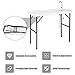 Goplus Portable Fish Cleaning Table with Sink, Folding Outdoor Camping Sink Station with Hose Hook Up, Heavy Duty Fillet Table with Faucet for Dock Beach Patio Picnic