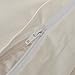 3-piece Luxury 100% Egyptian Cotton Solid Color Duvet Cover Set,Smooth & Ultra Soft (Queen, Cream White)