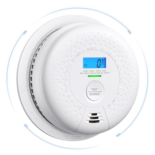 X-Sense Smoke and Carbon Monoxide Detector Combo, Wireless Interconnected Combination Smoke and Carbon Monoxide Detector with LCD Display & 10-Year Battery, RF Interconnected Model, 1-Pack X-Sense Smoke and Carbon Monoxide Detector Combo, Wireless Interconnected Combination Smoke and Carbon Monoxide Detector with LCD Display & 10-Year Battery, RF Interconnected Model, 1-Pack