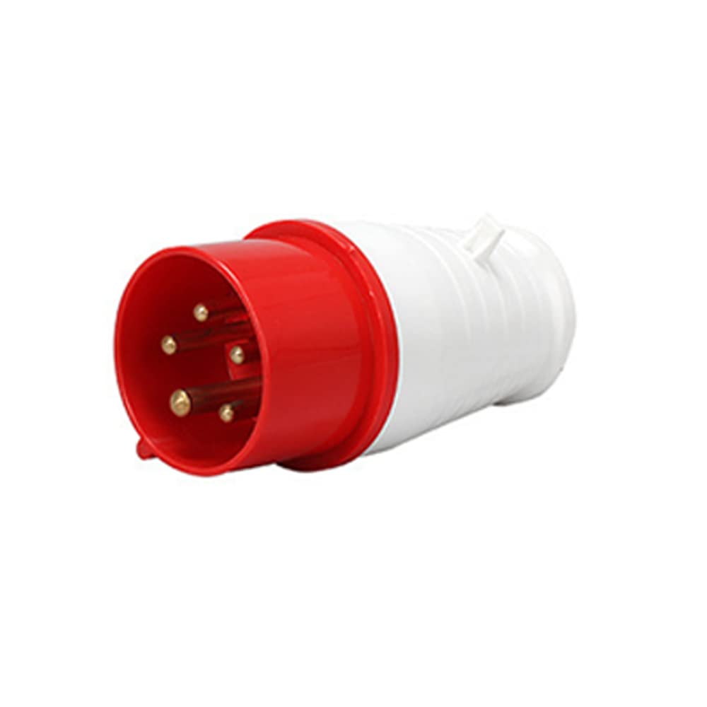 ExcInter 5PIN 16A Industrial Plug Socket 2P+E Weatherproof IP44 for Camping and Caravan — image 1