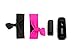 Griffin Black/Hot Pink Ribbon Wristband 2-Pack for Fitbit and for Sony Fitness Trackers - 2-Pack Wristbands