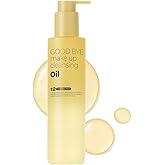 BOM COSMETICS Good Bye Makeup Cleansing Oil 6.76 fl oz. Pore Care and Daily Exfoliation with Residue-Free Oil Cleanser, Watery Lightweight Texture for Face Wash and Makeup Removal, for Sensitive Skin