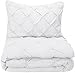 Amazon Basics Soft, Lightweight Twin Size Comforter Sets, All-Season Down-Alternative 2-Piece Bedding Set, Pinch Pleat Design, Twin/TwinXL Size, Bright White