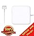 Macbook pro charger,85w Magsafe 2 Power Adapter for Macbook Pro 17/15/13/11-Inch-T-tip.Compatible with all MacBooks produced after mid 2012