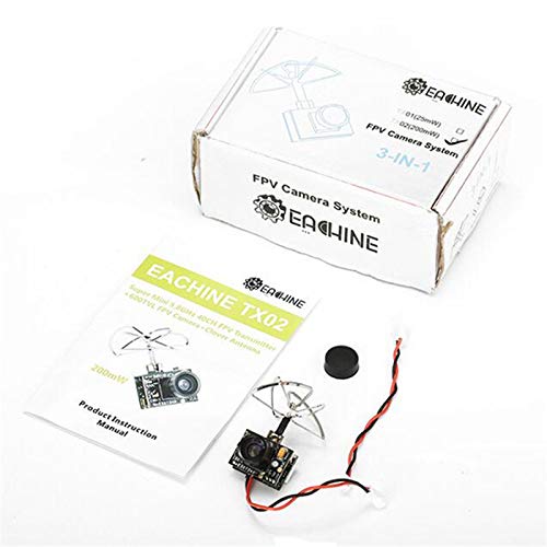 Isali 2018 Eachine TX02 Super Mini AIO 5.8G 40CH 200mW VTX 600TVL 1/4 Cmos FPV Camera for FPV Multicopter