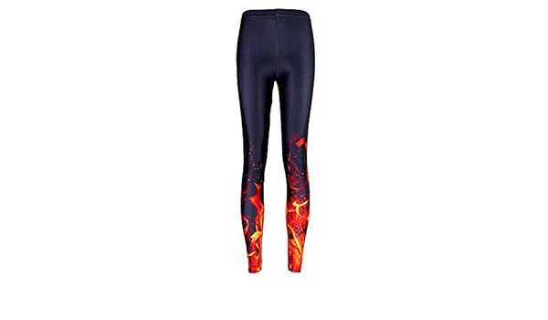 flame print leggings