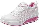 DADAWEN Women's Shape Ups Toning Fitness Walking Shoes Sneaker