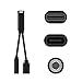 USB C to 3.5mm Headphone Adapter, AD ADTRIP Type C to 3.5mm Audio Adapter Audio Earphone Adapter for Moto Z/ Z3, Huawei Mate 10 Pro/P20/P20 Pro, Oneplus 6t/ 7/7 pro, Xiaomi Mi 8/Mi Mix 2